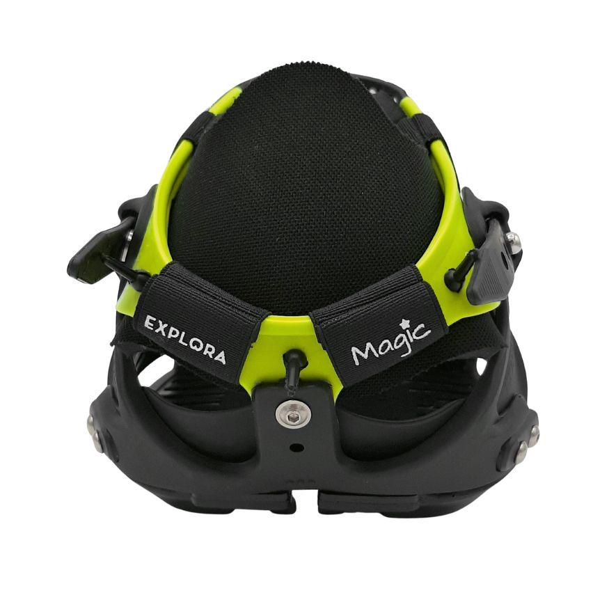 Bota Explora Magic Negra Amarillo Detras